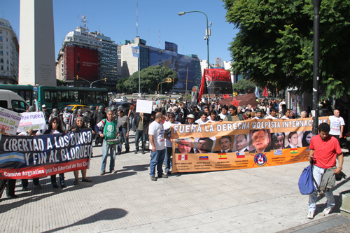 marcha contra convocatoria de la fundacion libertad