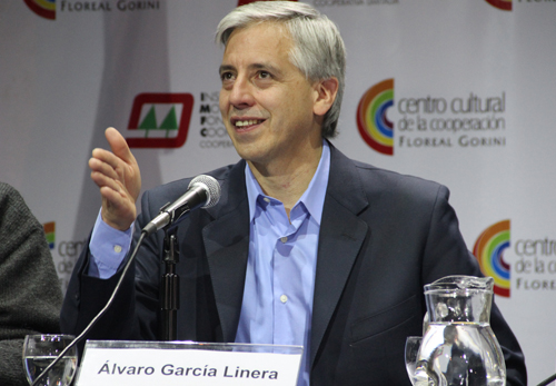 Álvaro García Linera, vicepresidente del Estado Plurinacional de Bolivia en Argentina
