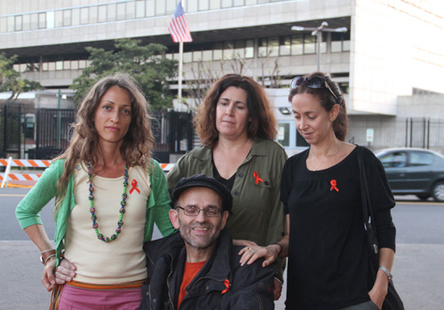 Conteris reclamando en Buenos Aires por torturas en guantanamo