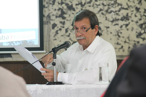 conferencia contra el bloqueo en buenos aires