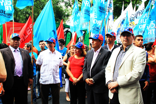 embajadores en acto por Venezuela frente a la embajada en Argentina