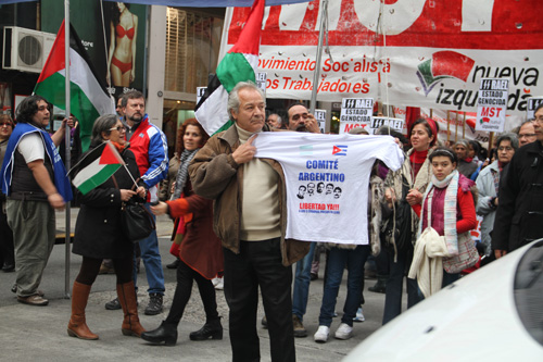 comite por la libertad de los cinco en marcha