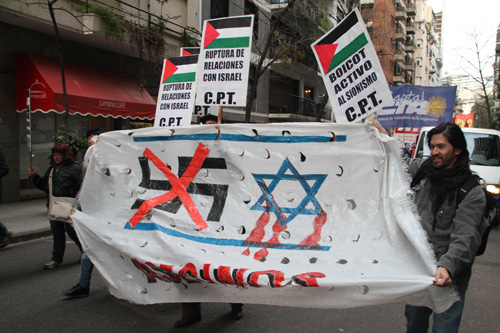 marchando por buenos aires por palestina