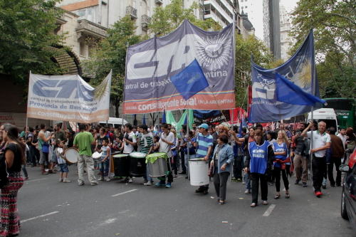 la CTA en la marcha del 24 de Marzo