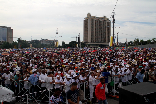 misa en la Plaza de la Revolución