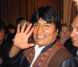 Evo Morales, foto Virgilio Ponce 