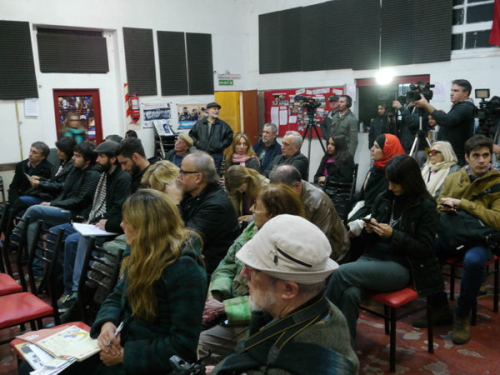 conferencia de prensa del Frente de Comunicadores