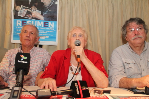 Stella Calloni en la Conferencia de Prensa 