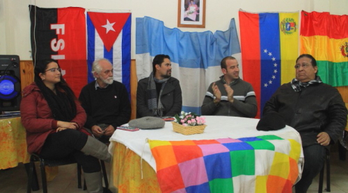 diplomáticos en inauguración Casa de Solidaridad