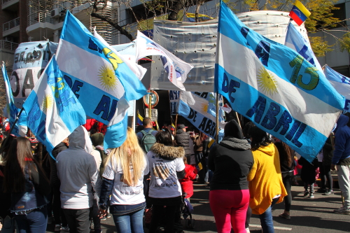 Banderazo por Venezuela en Buenos Aires