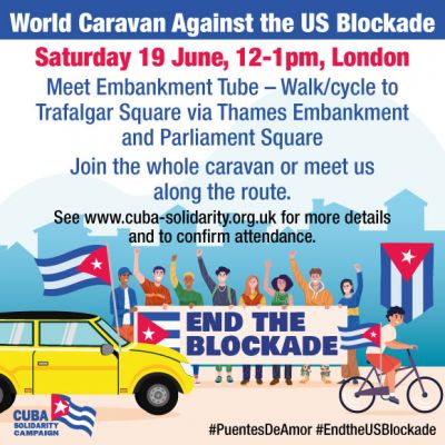 Cubainformacion Art culo La Caravana contra el Bloqueo a Cuba